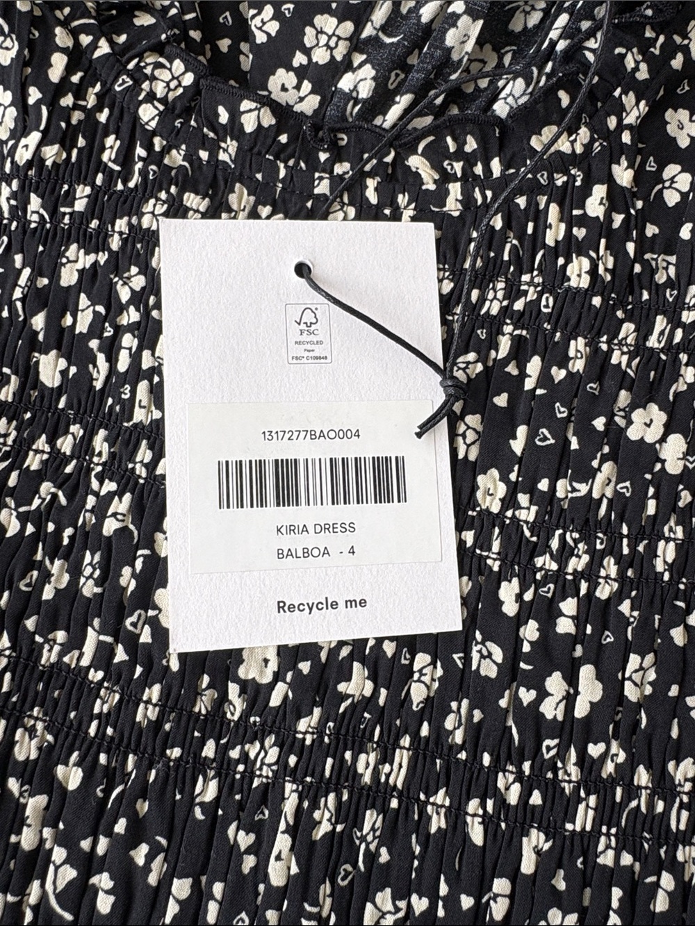 Reformation Kiria Dress Black - Size 4 - Picture 6 of 6